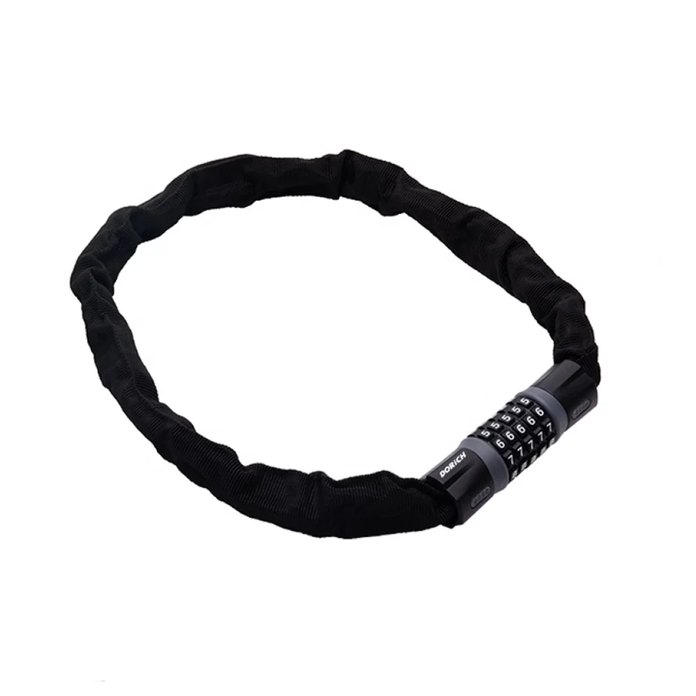 New Products Bicycle Cable Coded Lock 5-Digit Code Combination Bike Lock High Security Safe Chain Lock