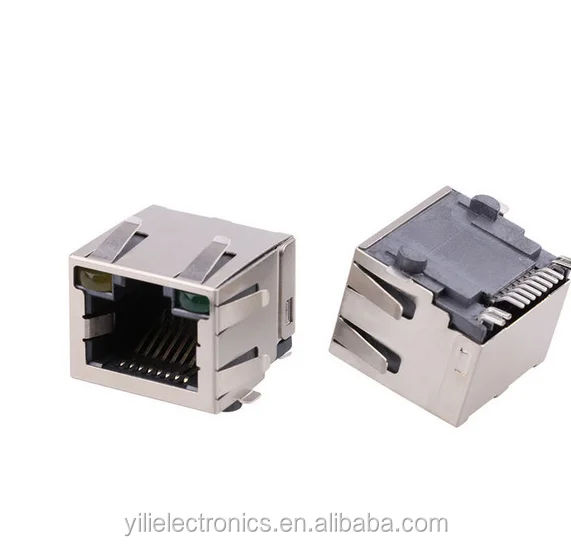 Factory Directly Sale RJ45 Female SMT Connector with fragment network connector