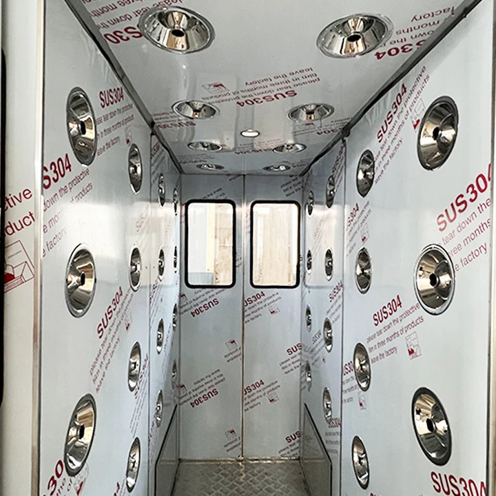 SS 304 High quality Eco-friendly Clean Room Equipment Automatic Sliding Door Air Shower/clean room