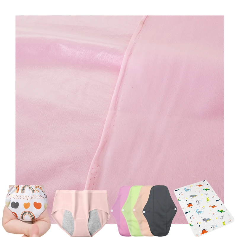 Stock colors Polyester Fabric Reusable Washable Ecological Pocket Baby Cloth Diapers