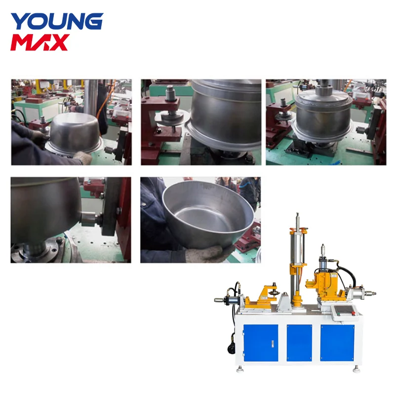 automatic metal edge trimming & bending machine bordering trimming machine cookware bending machine