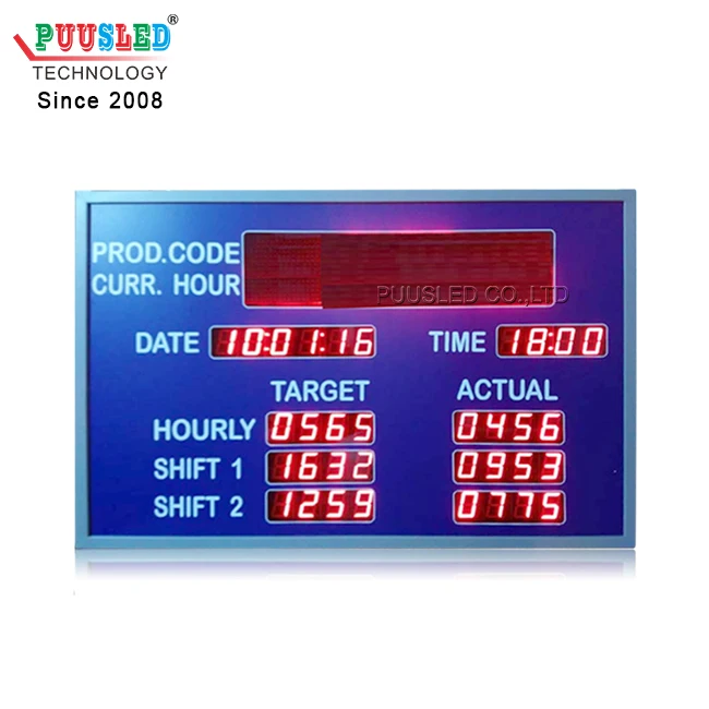 Indoor Red Digital Led Display LED Monitoring Display Board IR Control Display Screen Production Board