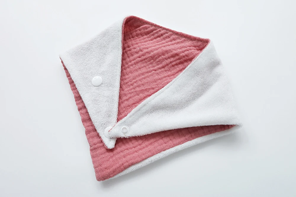 Toddler Triangle Scarf Feeding Bibs Soft Gauze Towel Rabbit Ear Teether70mm Safe Organic Wooden Ring set