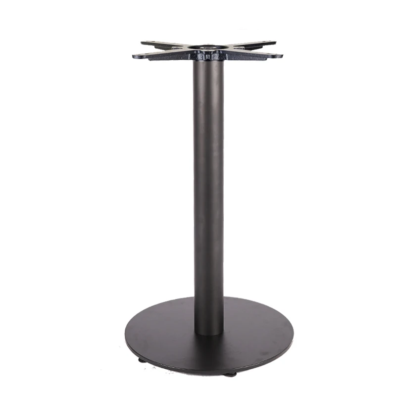 metal furniture table base with round flat base for outdoor usage