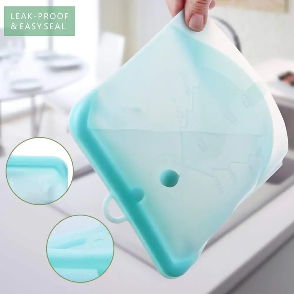 Custom Logo Silicone Reusable Keeping Fresh Kitchen Rubber Versatile Food Storage Bag