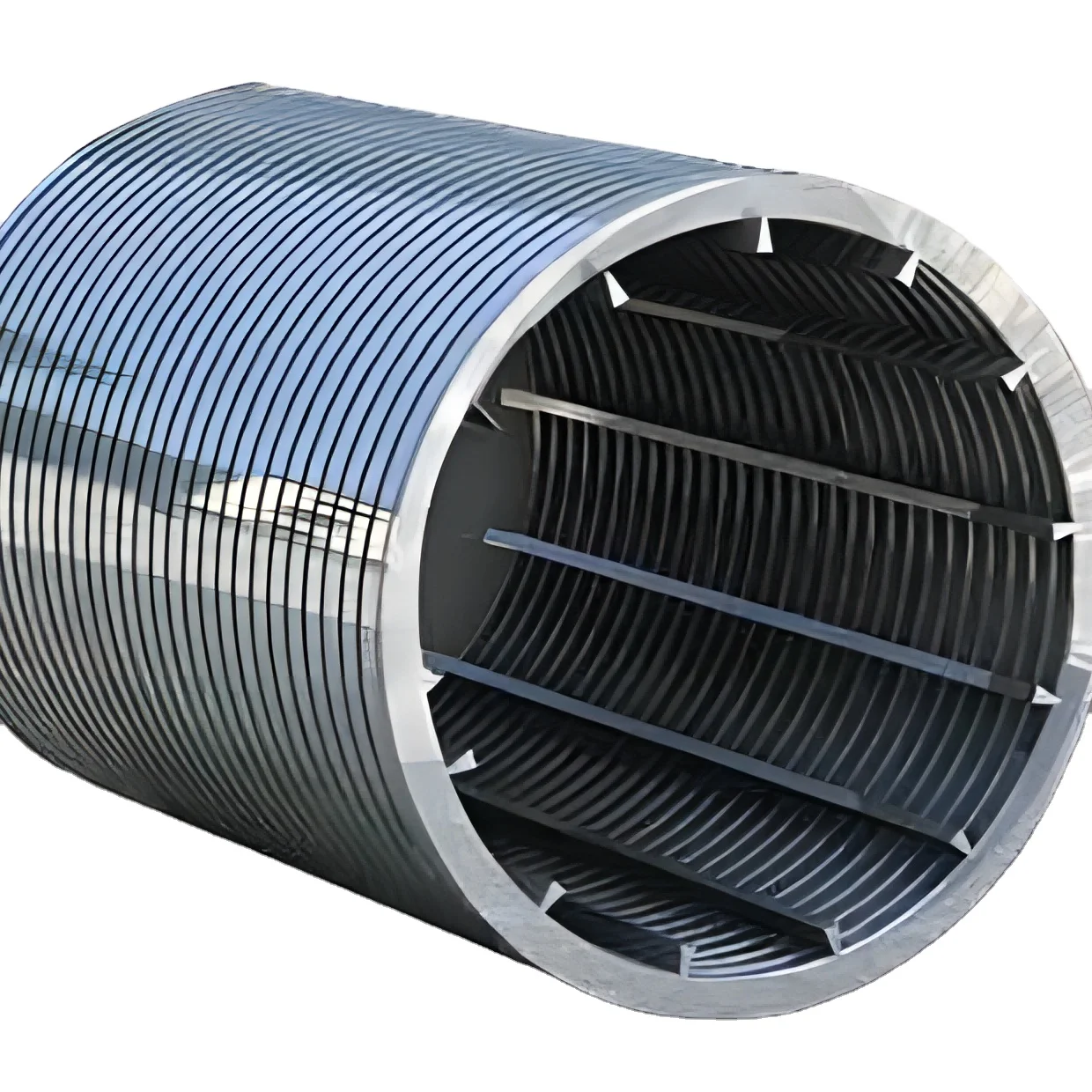 SS 304 316L Wedge Wire Static Drum Screen for Wastewater