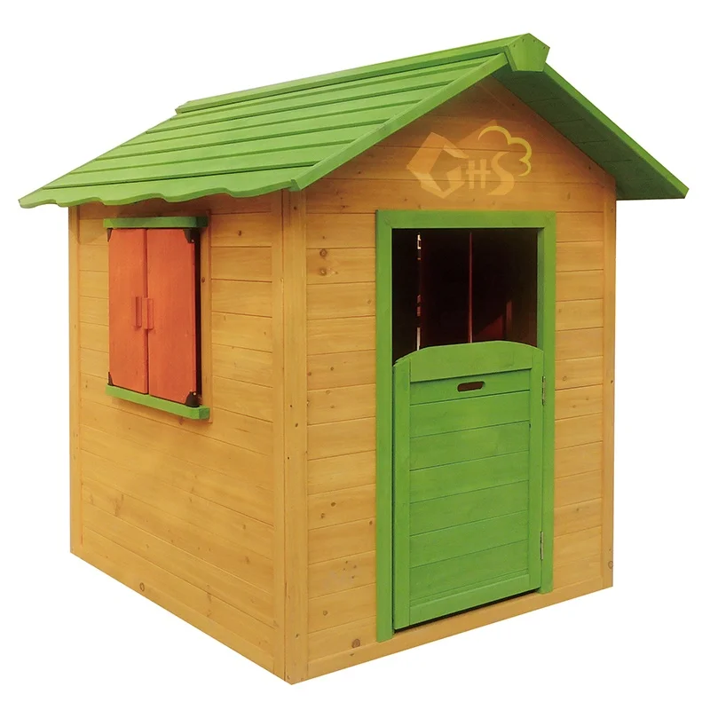 Outdoor Kids green garden cheap wooden doll playhouse for children