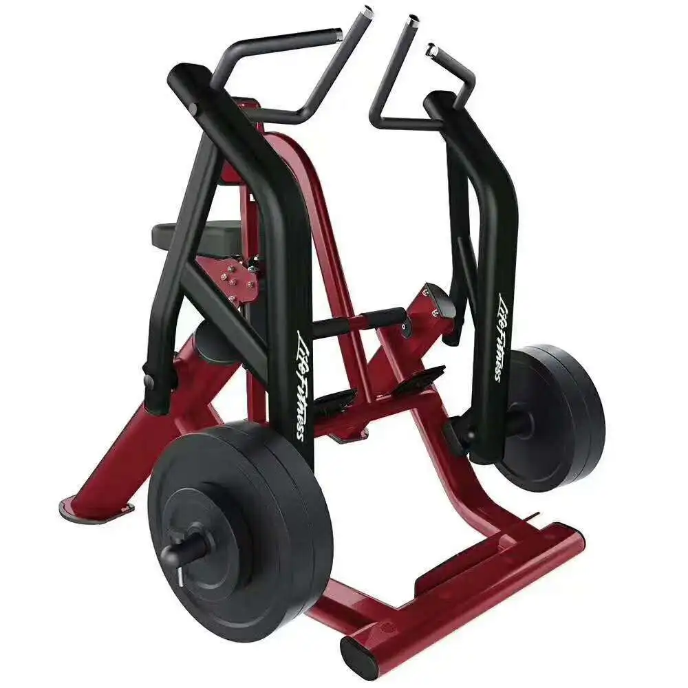 
huiti fitness gym home equipment strength training machine Bodybuilding plate loaded low row machine 