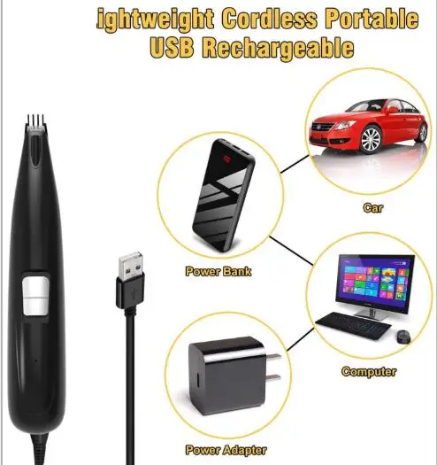 
Low noise wireless rechargeable electric professional pet foot hairdresser dog electric clipper 