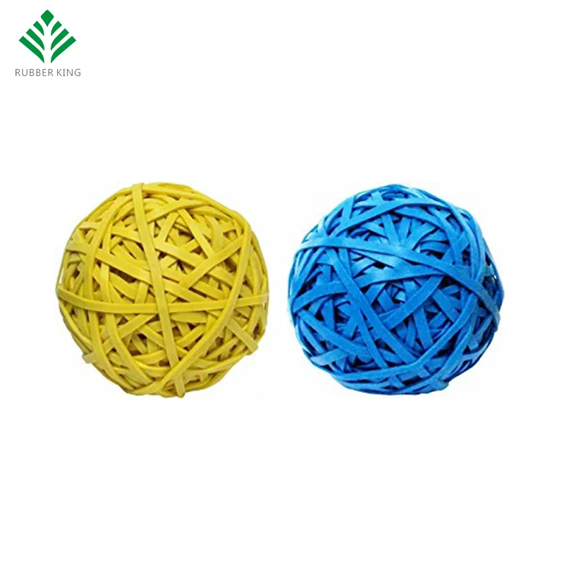 Bouncy Elastic Latex Stretchable Assorted Color 200 Pcs Anti-Aging Per Ball Rubber Band