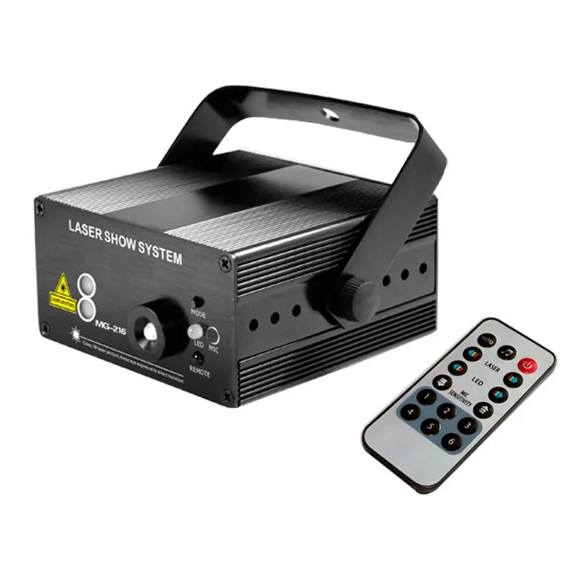 Laser Projector Light Music Laser Stage Lighting Effect LED Blue Luces RGB DJ Pub Party Laser Lights Mini 40 Patterns 10000 Ip44