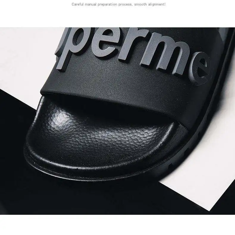 Wholesale Shoes Slide Sandals Ladies House Slippers For Home Custom Logo Slippers Double-buckle Adjustable Strap Pillow Slippers