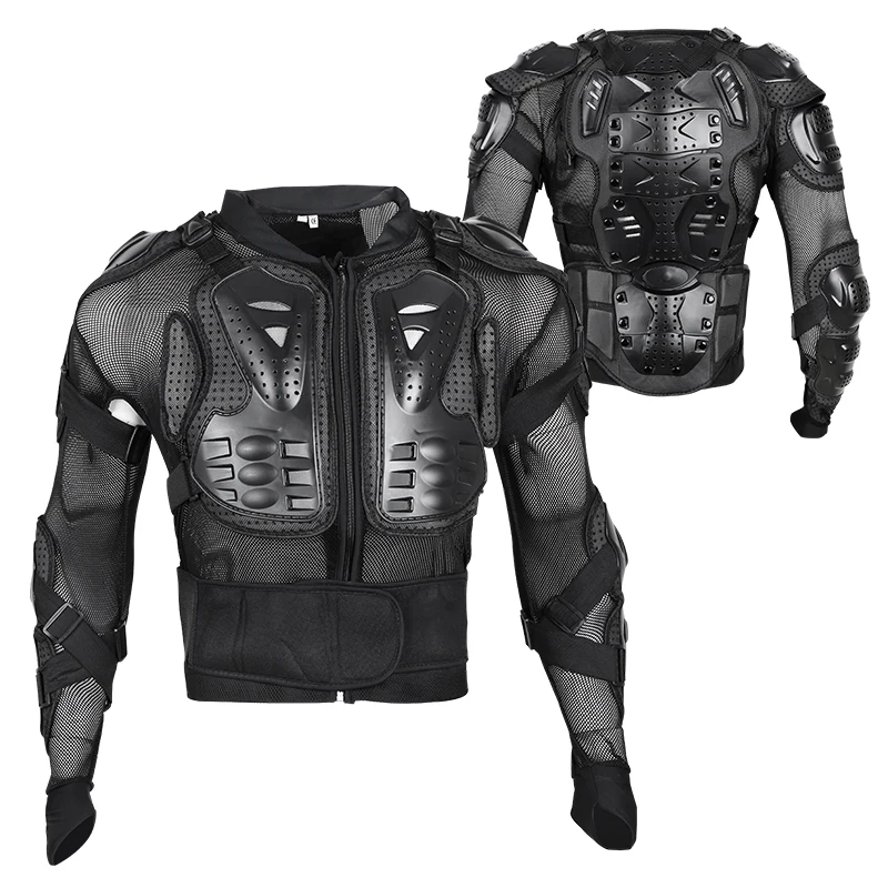 Wear-resistant Motocross Biker Race Riding Motorbike Wear Gear Motorcycle & Auto Racing Armor Black Sportswear Adults Armor Suit
