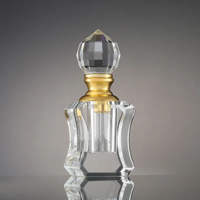 Professional Crystal Factory Wholesale Small Capacity 1ml Agarwood Essential Oil Perfume Sub-packing Crystal Bottle