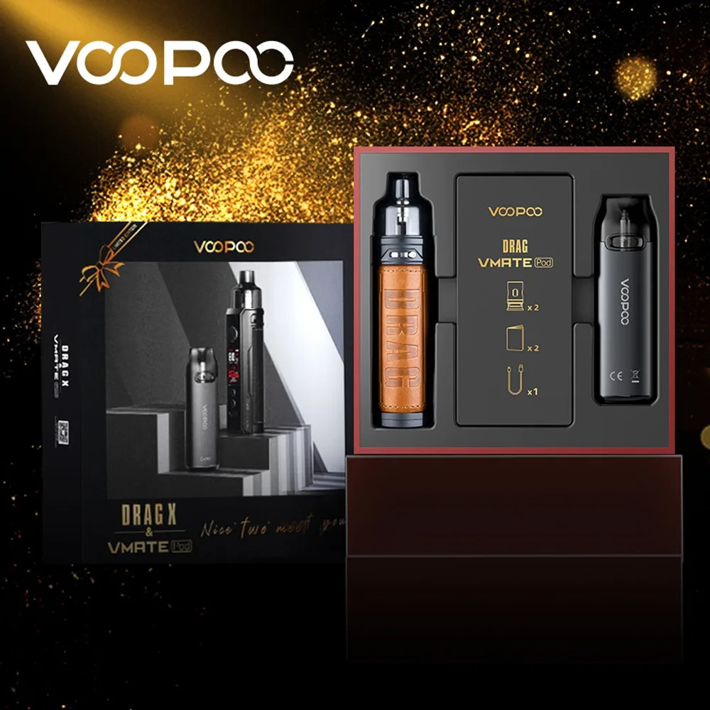 VOOPOO  Drag S 60W + Vmate Pod Mod Gift Box Limited Edition No 18650 Battery  Discount Price
