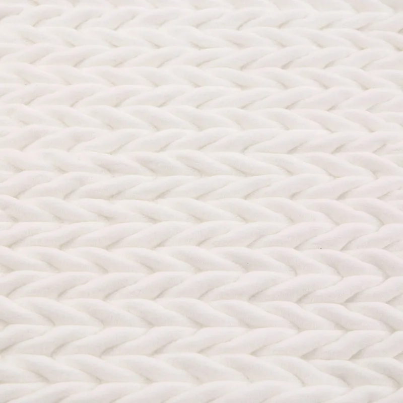 Corase wool pattern quilted velour air layer thermal designer winter coat fabric