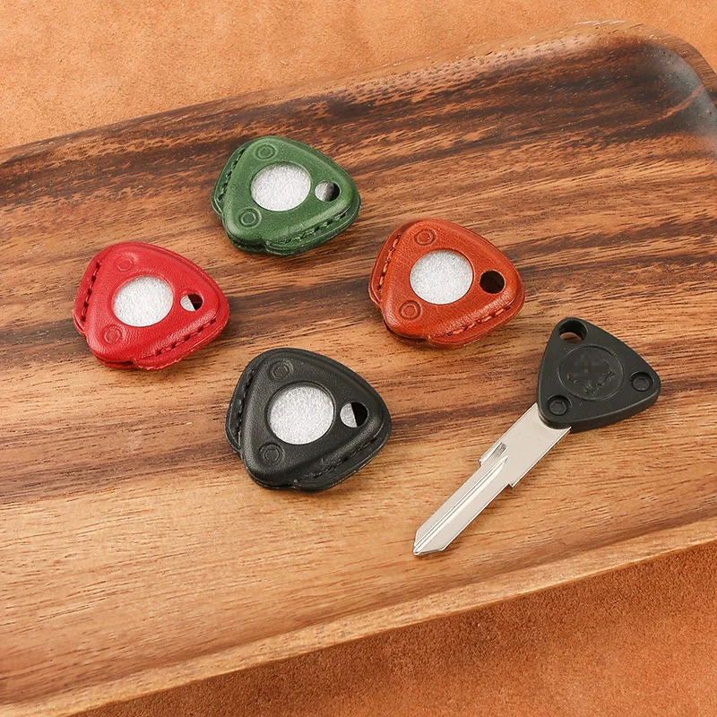 Genuine Leather Key Case cover For Peugeot Django 150 Motor Motorcycle KeyRing key cover accessory