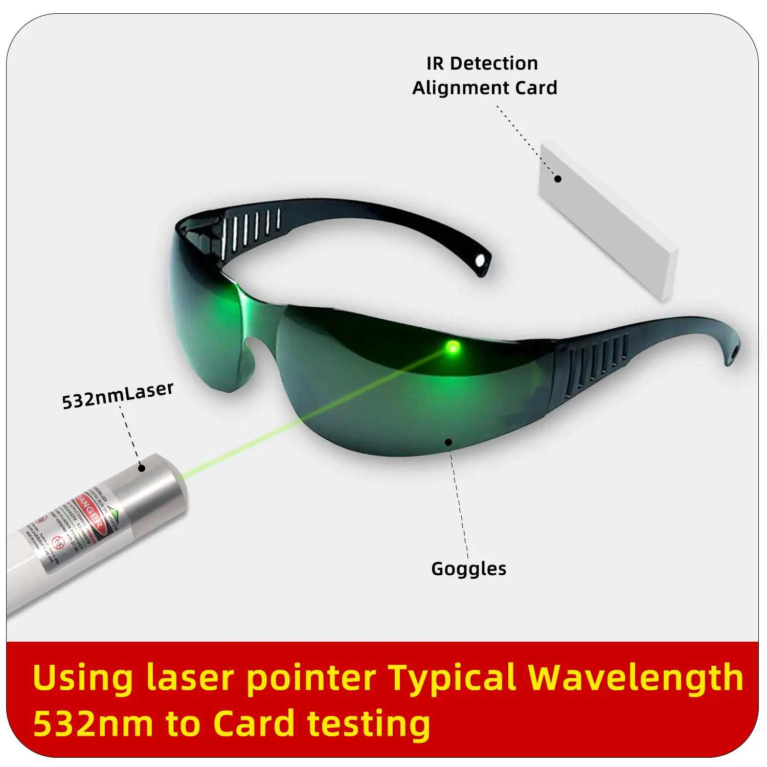 NICESEEM Good Quality Laser Protective Glasses for Laser Welding Machine Cutting Machine