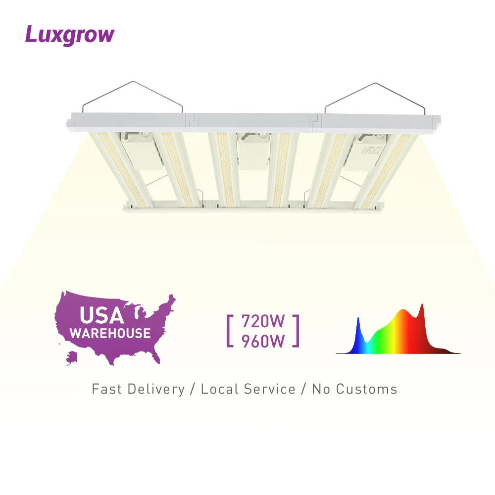 Luxgrow USA CA Michigan warehouse indoor flower hydroponic grow system Full Spectrum Led Grow Light Bar 1000w 1200w 850w