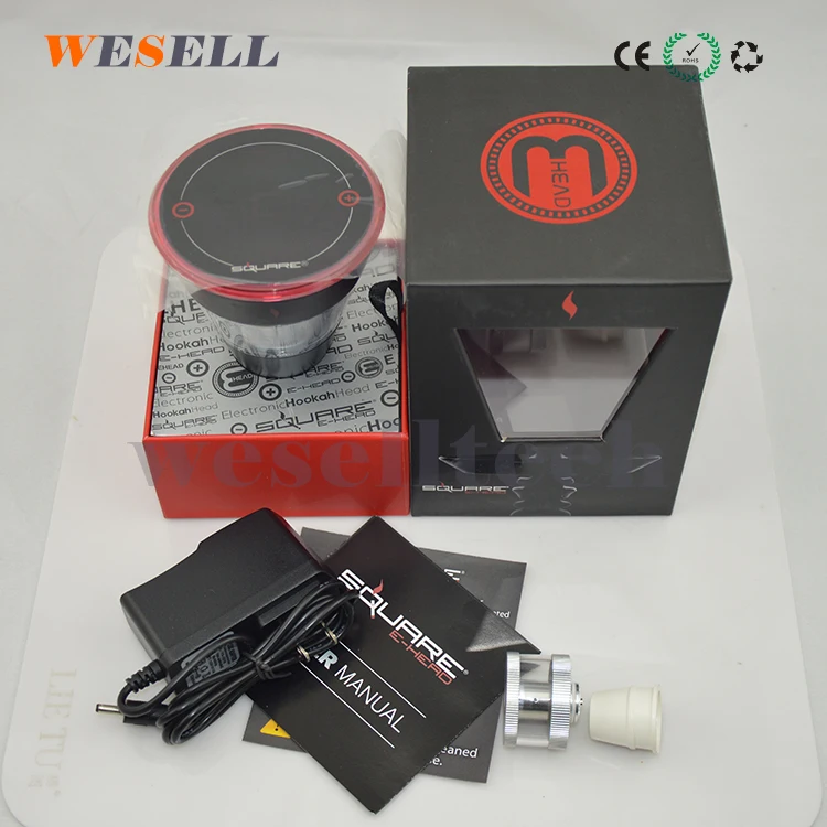 
in stock!!!Square electronic shisha e hookah square ehead 