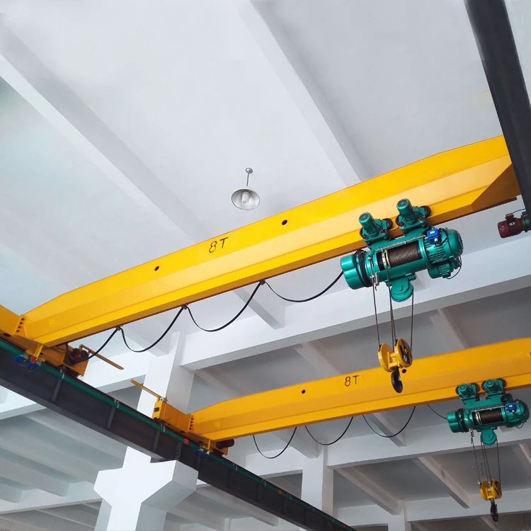 Quality Assurance 5 tons factory use electric single gider  overhead crane