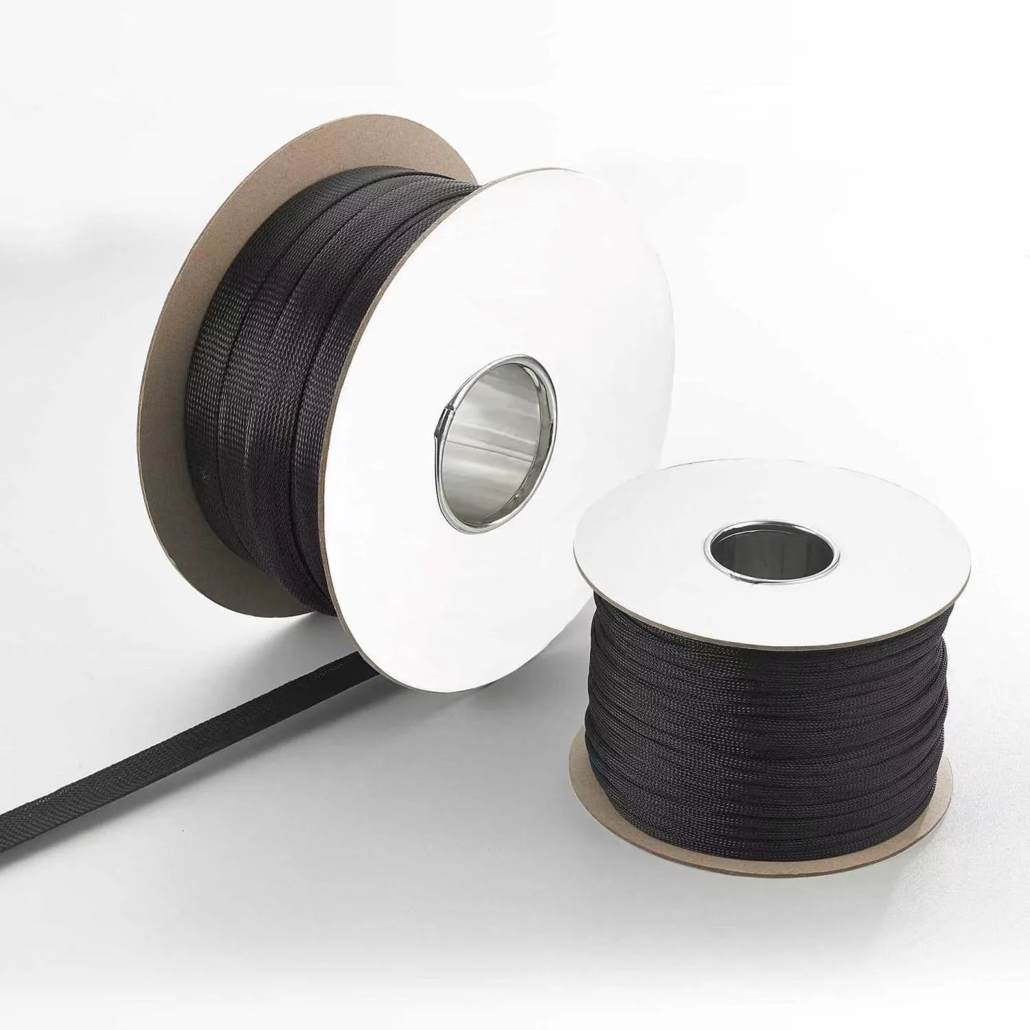 Best selling PET fiberglass braided sleeve nylon braided sleeves cable management 3~100mm flexible metal braided hose sleeve