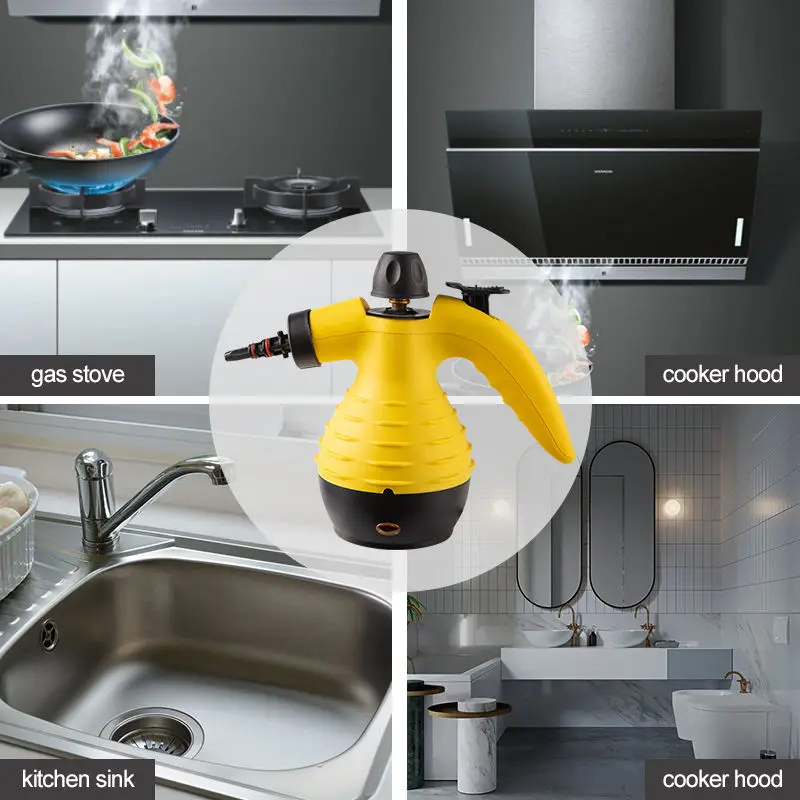 Jesun 6-in-1 Multipurpose Handheld Steam Cleaner Portable Car Steamer Cleaner Chemical-Free Sanitizing for Pet-Friendly Homes