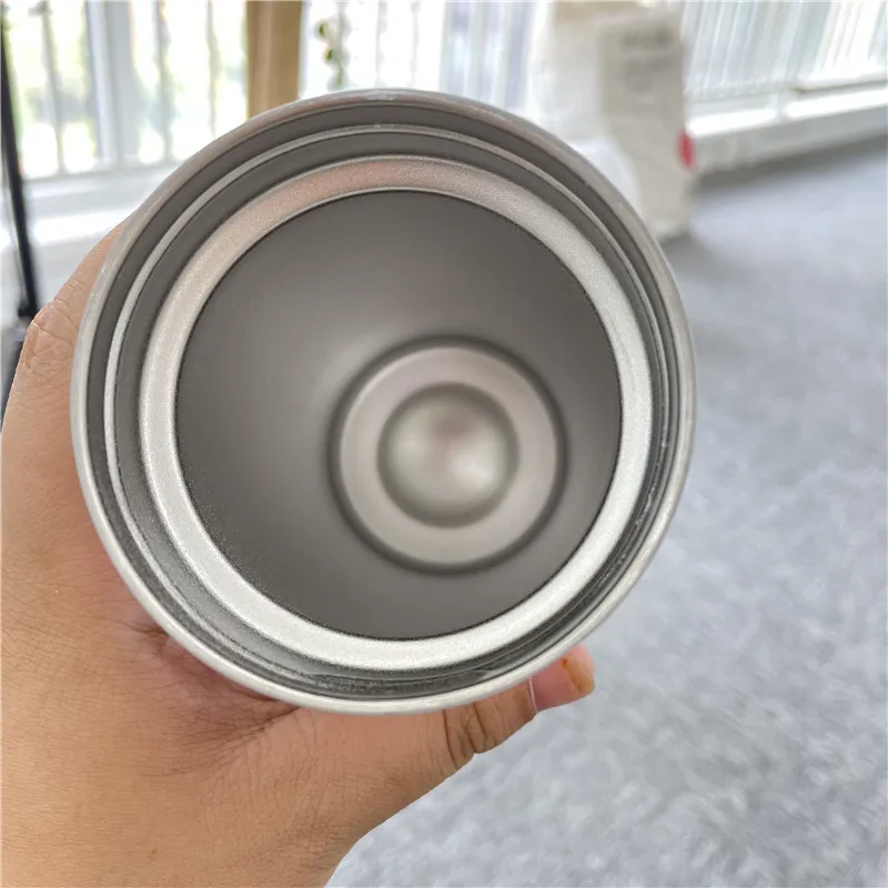 Склад в США 12oz пустая сублимационная белый DIY тонкие прямые обтягивающие может охладитель стакан с двумя крышками Двойной Два универсальная функция