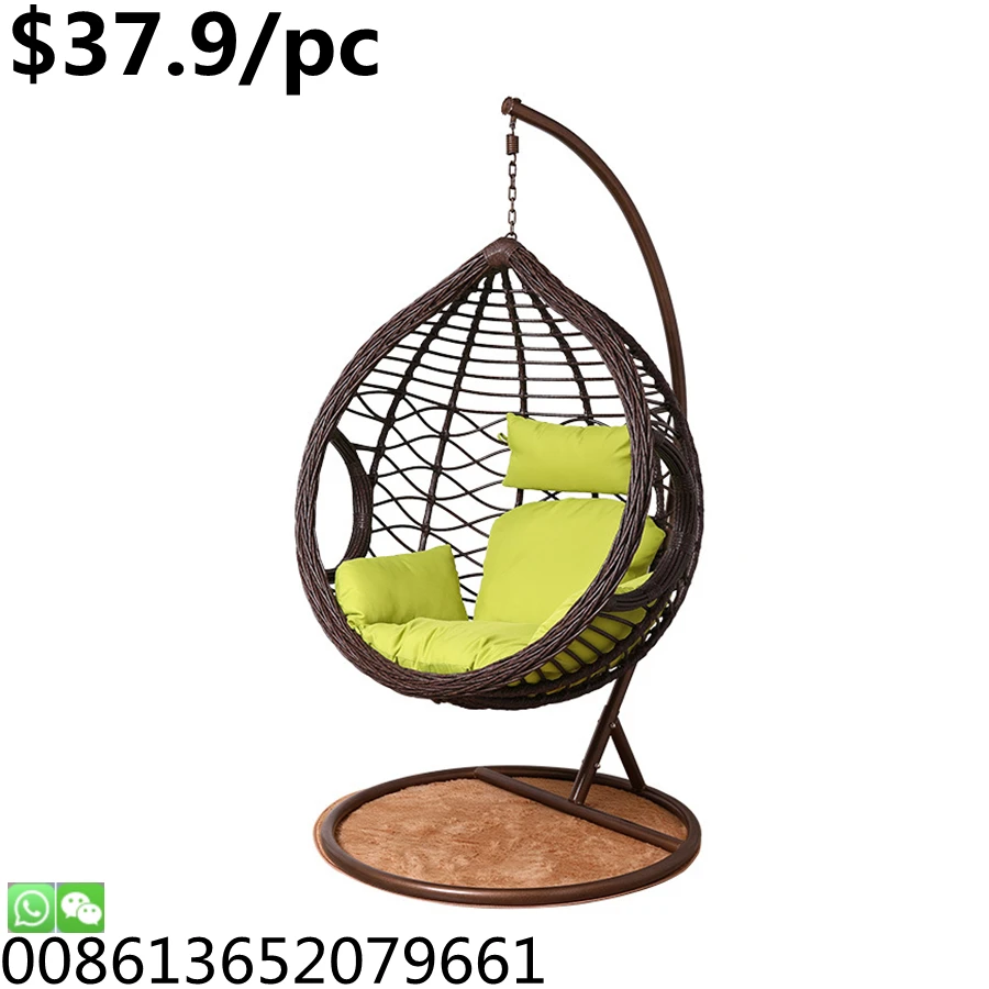 cheap price wicker rattan patio garden party event swing chair