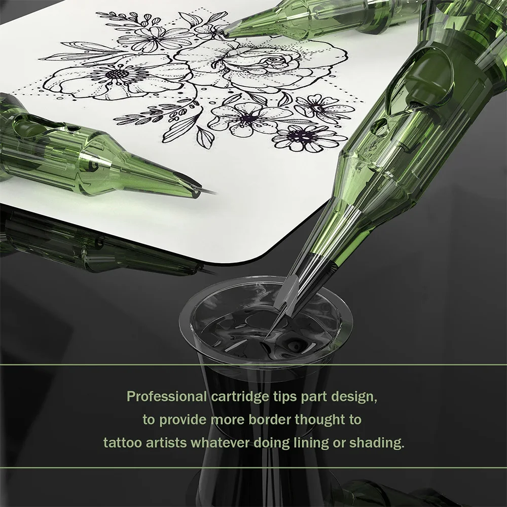 INKin Revo 10Pcs/box RS OEM ODM Tattoo Cartridge Manufacture Round Shader custom needle cartridge for Body Art