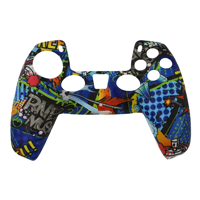 Aolion New PS5 Controller Sleeve Rubber Silicone Protective Skin Game Case Cover for Dualshock PS 5 Control