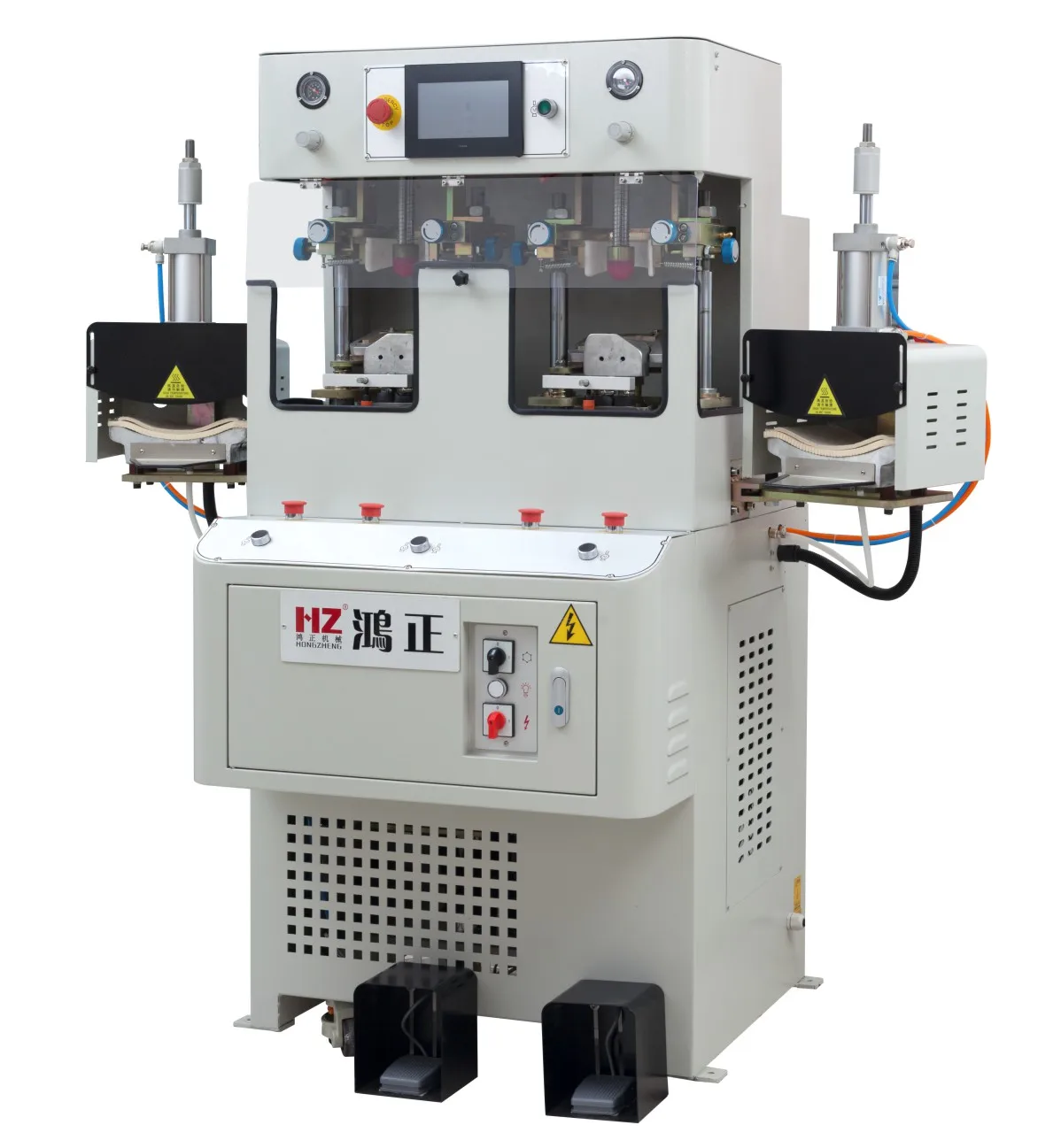 China Dongguan Hongzheng Shoe Machine HZ-682-D-2H2C Steam Double Cold Double Heat Toe Toe Shaping Machine
