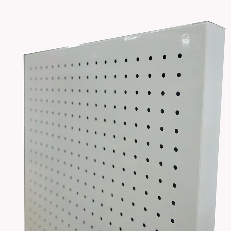 Perforated Back Panel Supermarket Shelf Pegboard Display Stands Storage Racks Shelf With Wheels