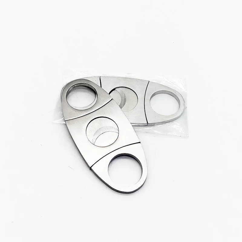 Пользовательский комбинированный компактный походный резак для сигар с логотипом Модный золотой резак для сигар из нержавеющей стали современный