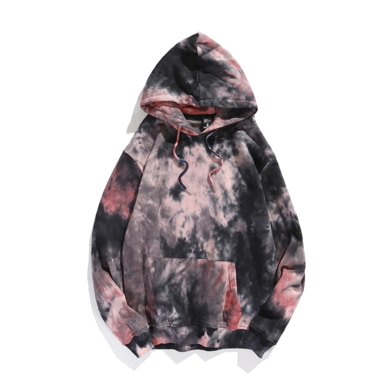 Custom men 100% Cotton Terry 300gsm Tie Dye Hoodies streetwear
