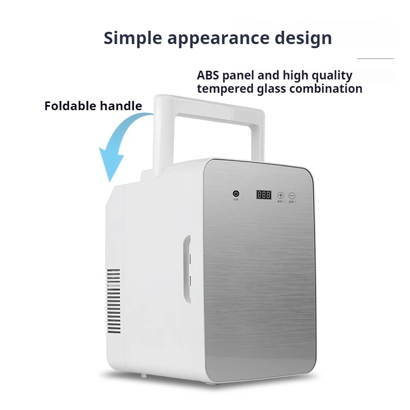 Wholesale  Mini Fridge 12L Fridge Magnet Machine With Intelligent Display Temperature Control Mini Cosmetics  Refrigerator