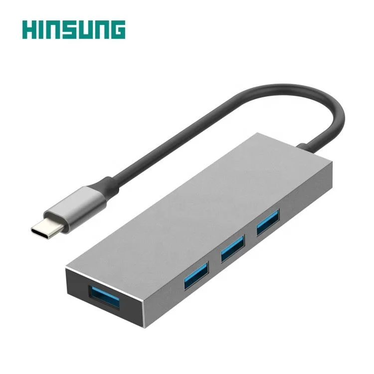 4-Port USB 3.0 Hub Superspeed 5Gbps Portable Compact for PC Mac Laptop Notebook Desktop computer