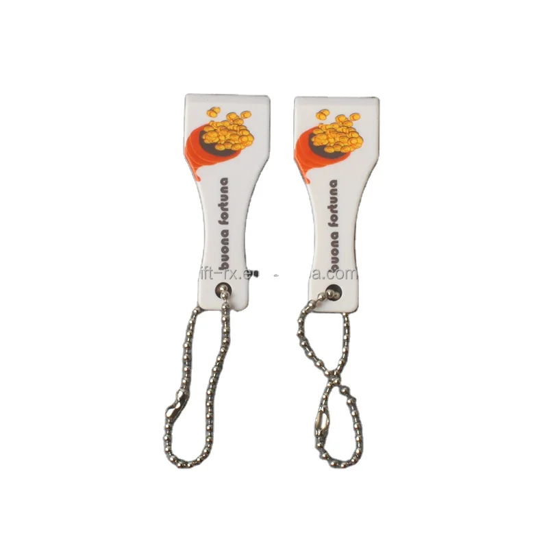 ABS PS lottery tickets ball chain plastic lottery scratchers with key chain plastic lottery ticket scraper