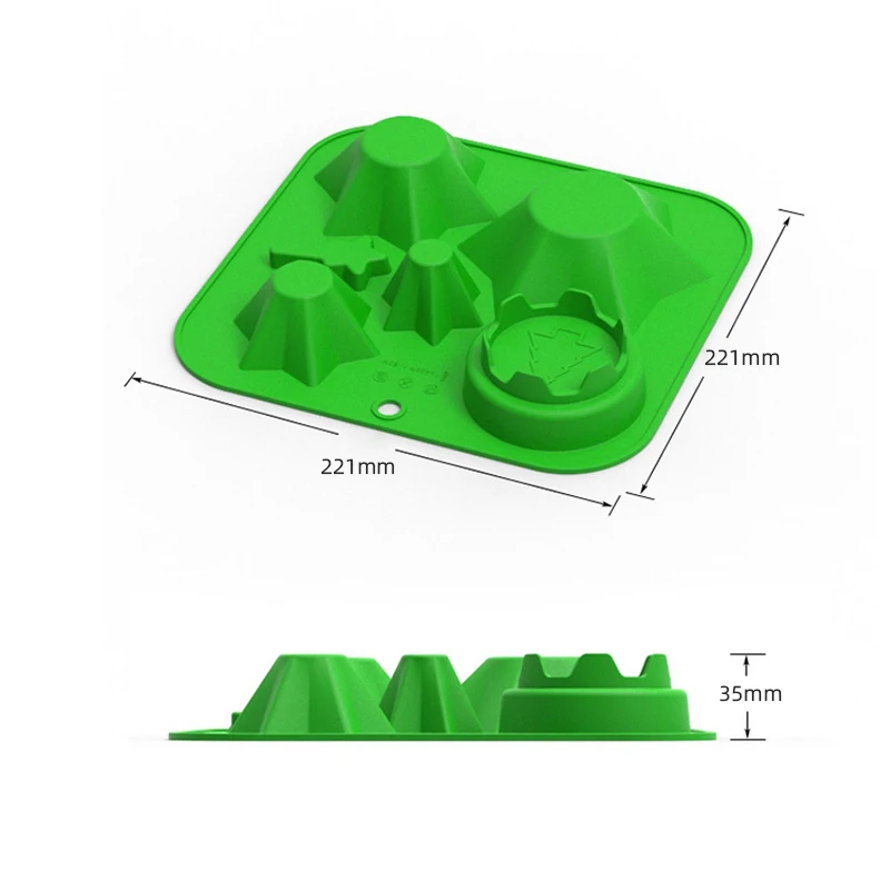 Amazon Top Seller Christmas Tree Silicone Mold DIY Handmade Soap Mold Chocolate Silicone Mold
