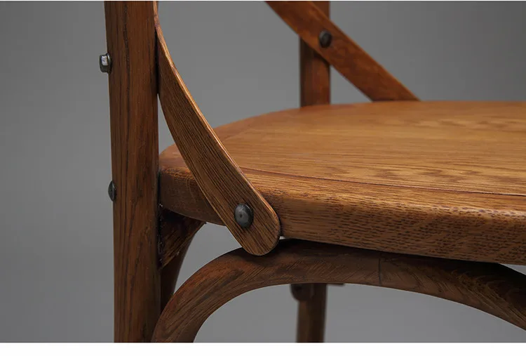 Dreamhause Nordic Solid Wood Dining Chair Home Restaurant Retro French American Country Style Back Chair In Stock For Sale