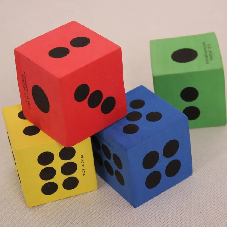 Custom Soft Foam Blocks EVA Blocks Pit Cubes Foam Colorful Soft Eva Foam Game Number Dice