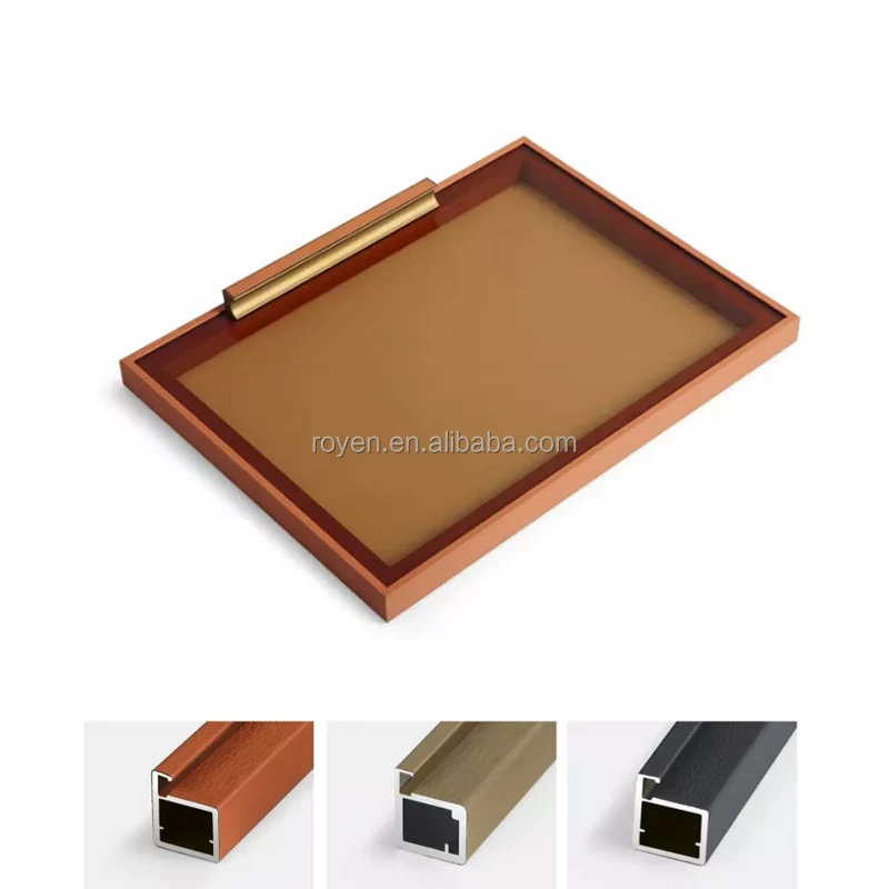 Good Quality Minimalist Style Aluminium Frame Profile Wardrobe Cabinet And Windows Aluminum Glass Frame