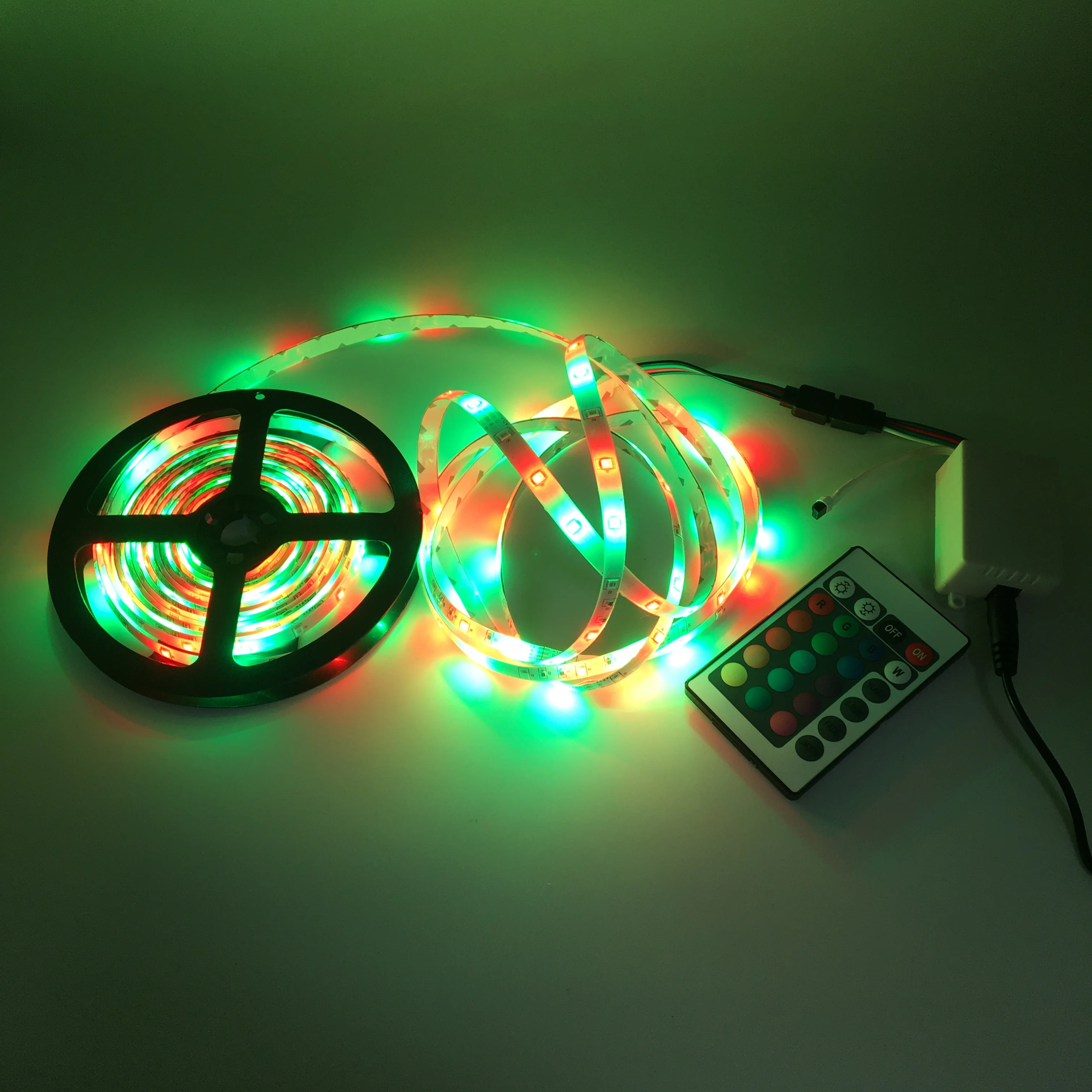 Dimmable remote control home decoration Neon 12V SMD 5050 2835 Flexible intelligent RGB light strip