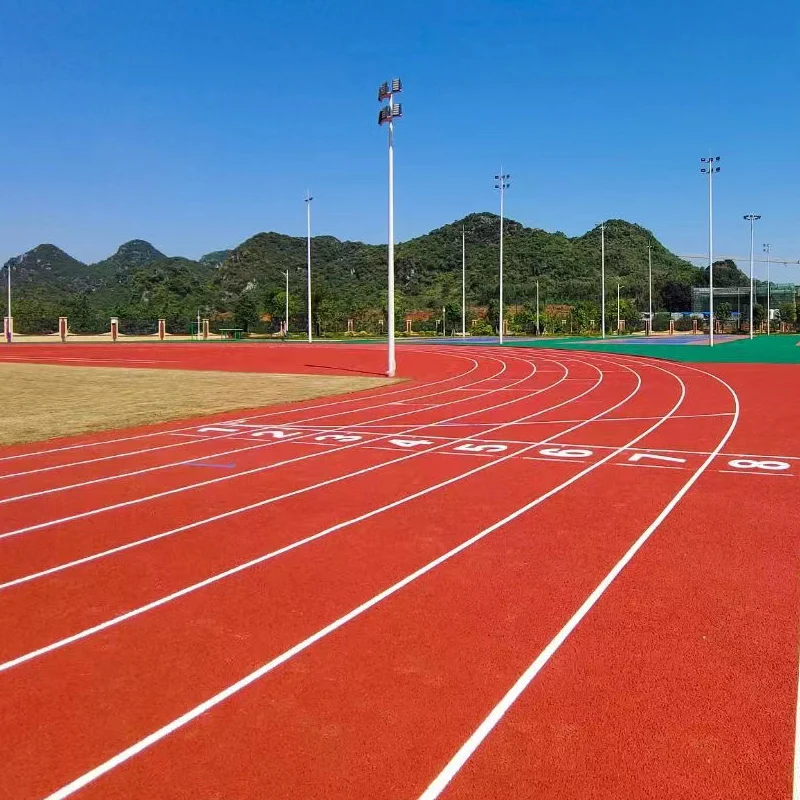 Sandwich Running Track Runway PU EPDM Waterproof Coating Easy Installation Running Track