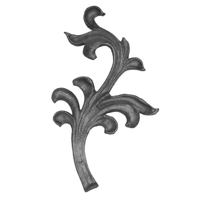 Decorative cast steel flowers wrought iron