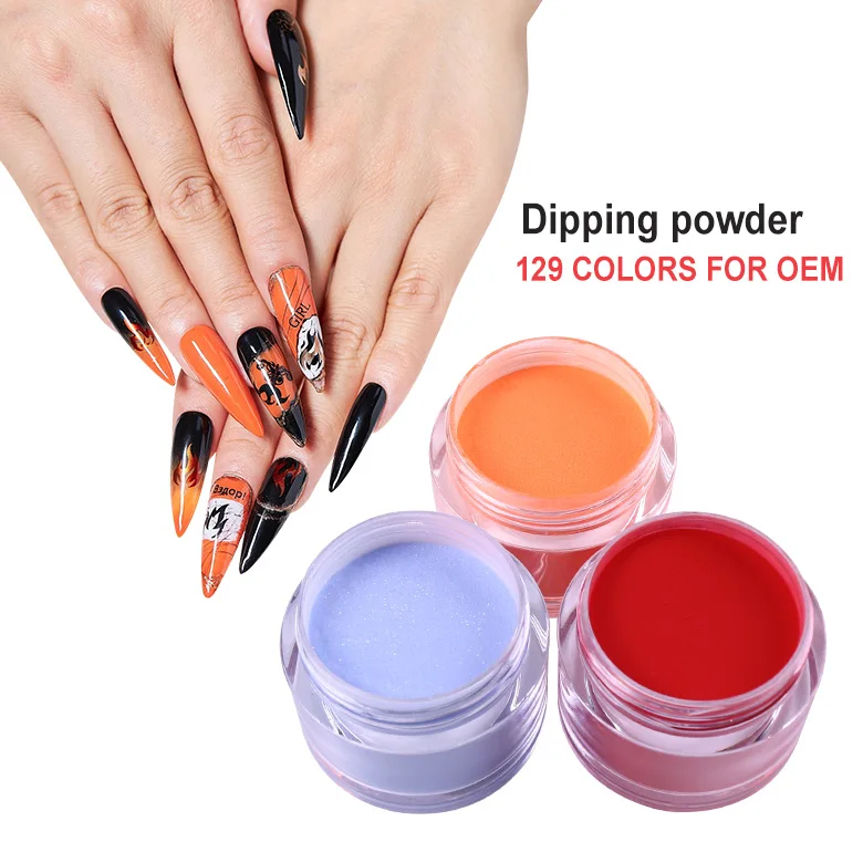 Private Label colored Nail Dipping vendors Wholesale bulk  Dip Acrylic nail Powder with liquid monomer for nails