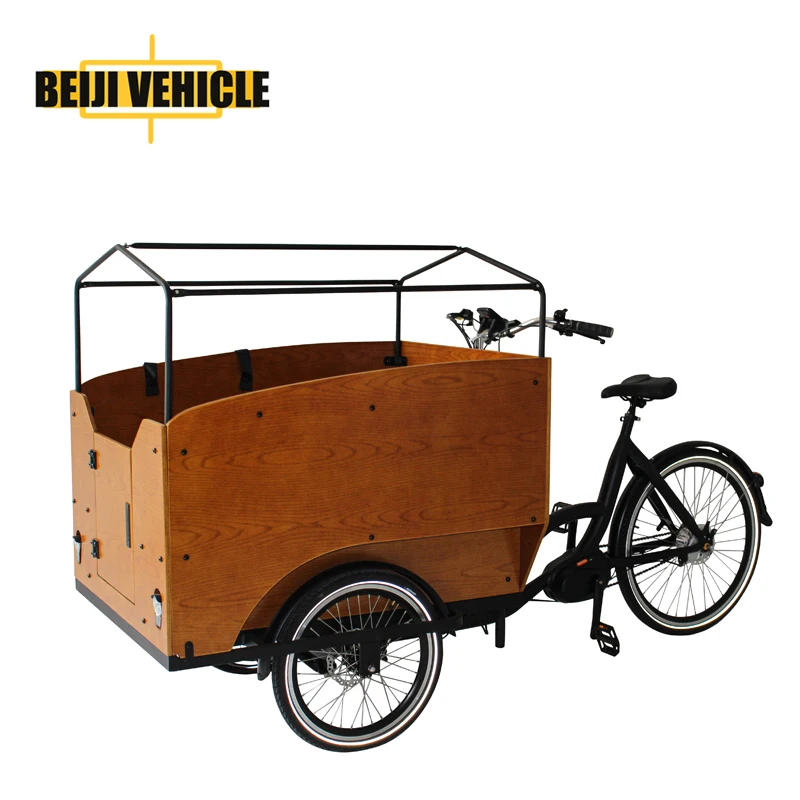 3 wheel cargo bicycle electric mid motor electric cargo bicycle for sale