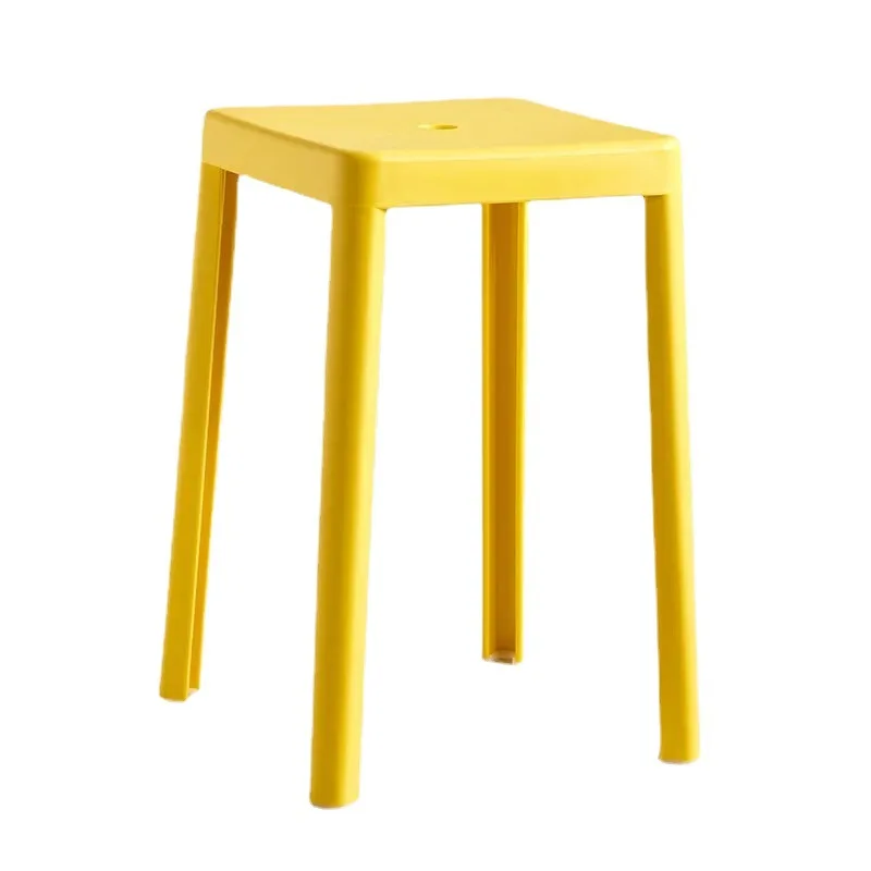 ULT-FY-HH Nordic plastic stool household thickened adult square stool simple modern living room high stackable stool