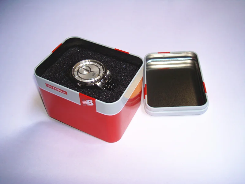 metal tin watch storage tin box