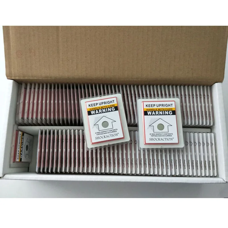 China Manufacturers Brand Tilt Indicator Label Sensor Tiltaction Tilt Label